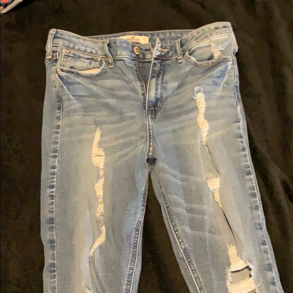 High waisted jeans